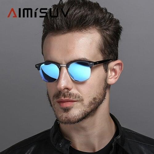 AIMISUV Round Sunglasses Men Polarized Fashion Glasses For Driving Classic Mens Glasses Retro Womens Sunglasses UV400 Oculos