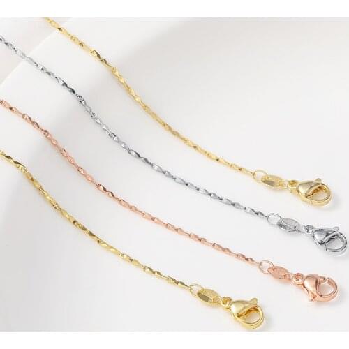 Copper 18K 14K Gold 1 pcs 925 Silver Brass Cross Chain 1 pcs For Jewelry Making DIY Necklace Earrings Bracelets Chain Spool