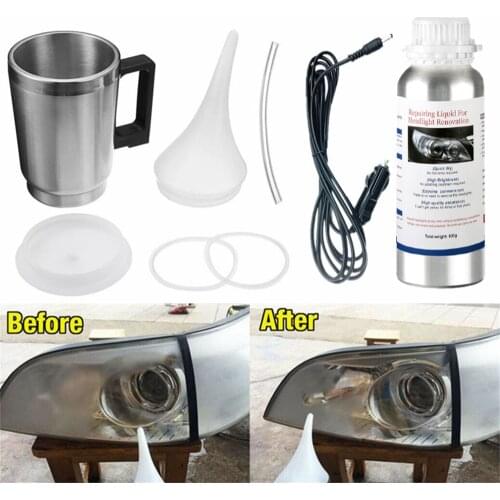 Headlight Repair Tool Kit Car Restoration Light Restoration Auto Lens Repair Kit Vapor Mug Kettle For Polishing The Headlights