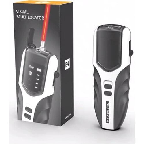 Adjustable fiber optic red light pen Visual Fault Locator Rechargeable battery fiber with flash light VFL