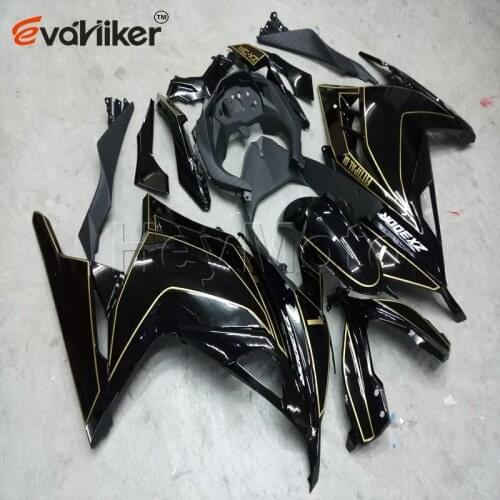 Motorcycle fairings for ZX300R EX300 2013 2014 black ZX300R EX300 13 14 Injection mold ABS plastic panels kit H3