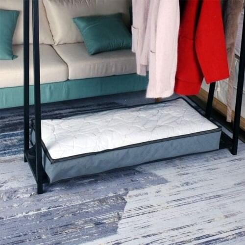 Rectangle Storage Bag Under Bed Quilt Organizer Clothing Blanket Divider Case Non-woven Fabric Dust Cover Cloths Organizers