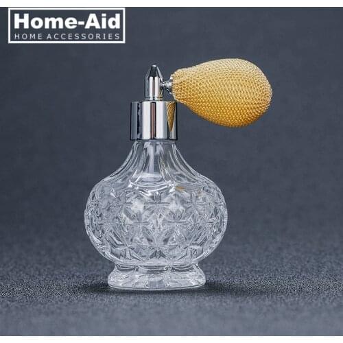 100ml Crystal Art Vintage Style Empty Refillable Perfume Atomizer Long Tassel Spray Bitter Bottle With Air Bag