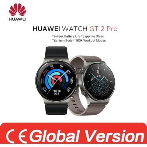In stock Global Version HUAWEI Watch GT 2 pro SmartWatch 14 days Battery Life GPS Wireless Charging Kirin A1 GT2 Pro