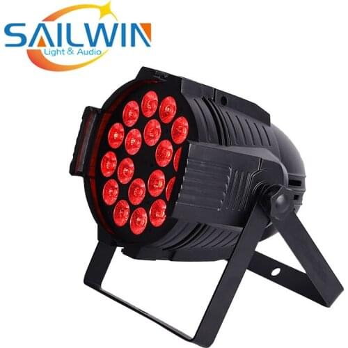 4X 18X15W RGBAW 5in1 LED Par Light Disco Wash Light Equipment 11Channels DMX 512 LED Uplights Strobe Stage Lighting Effect Light