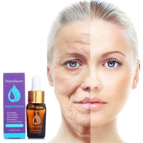 Dimollaure Hyaluronic Acid Serum Snail Essence Moisturizing Acne Treatment Skin Care Repair Whitening Anti-Aning Winkles