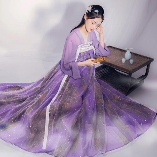 Traditional Chinese New Year Dress Ladies Fairy Dress Folk Dance Embroidery Party Stage Performance Princess Ancient Costumes