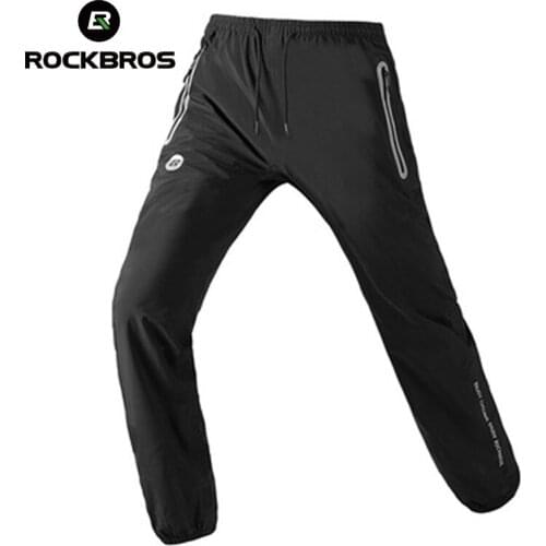 ROCKBROS Cycling Pants Riding Mountain Bike Long Pants Waterproof Women Men Clothing Elastic Sport Fitness Bicycle Trousers