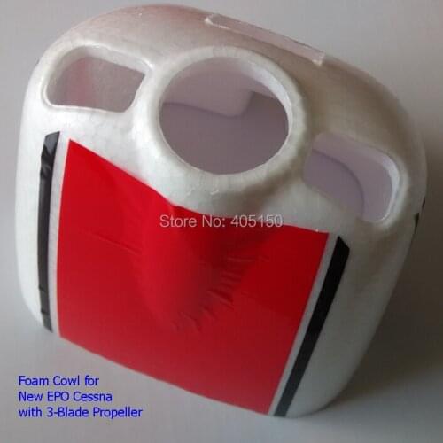 Foam Front Cowling for New EPO Cessna with 3-Blade Propeller