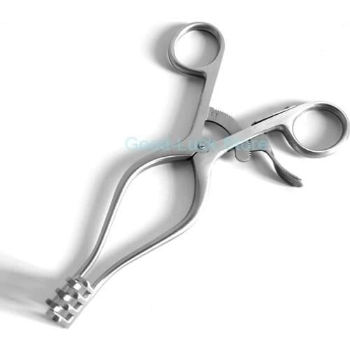 Stainless steel retracting forceps animal expansion forceps automatic fixation mastoid for rabbit experiments