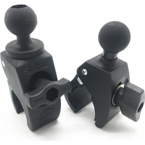 Motorcycle Bicycle Handlebar Rail Mount Clamp with 1 inch Ball Mount for Gopro Action Camera for Clamp Clip