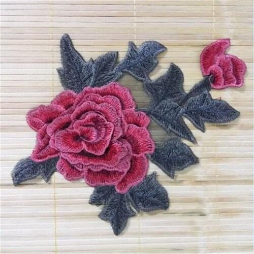 1PC Flower Lace Embroidered Neckline Applique Venise Floral Neck Collar Trim Clothes Fabric Wedding Dress Sewing Craft Supplies