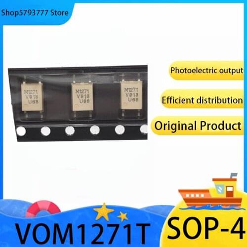 5PCS-50PCS New original genuine VOM1271T SOP-4 VOM1271 SOP4 photoelectric output