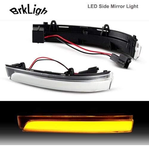 2PcsDynamic LED Side Mirror Light Car Accessories Turn Signal Lamp For VW Voyage Saveiro G6 G7 Gol Geracao 6/7/8 Fox UP Spacefox