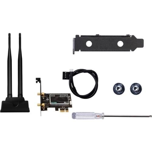 2400Mbps Dual Band Desktop PCIe For In tel AX200 Card 802.11ax 2.4G/5Ghz Bluetooth 5.0 PCI Express Wireless WiFi Adapter