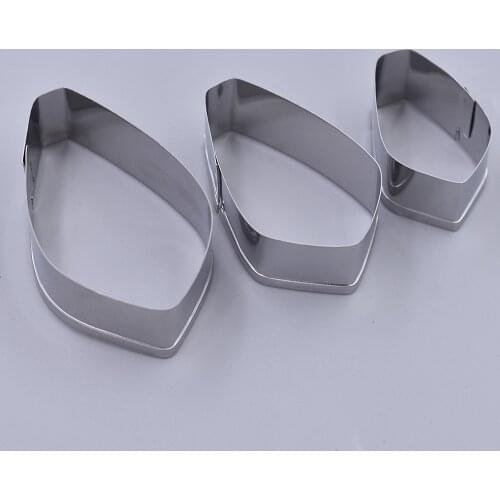 3Pcs/lot Stainless Steel Gardenia Flower Petal Pattern Clay Mold DIY Cutting Tool Home Decorations
