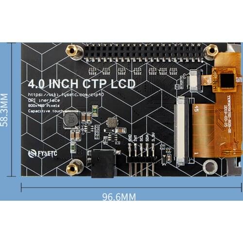 4.0 inch Raspberry Pi 4 Model B Touch Screen high-speed DPI interface 800x480 pixels LCD Display Shell for Raspberry Pi 4