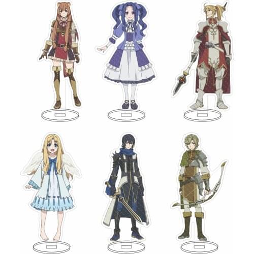 Anime The rising of the shield hero Naofumi Iwatani Raphtalia Acrylic Figure Stand Model Display Decor Cosplay Birthday Gifts