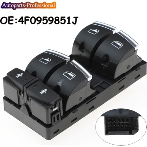 Car 4F0959851J For Audi A6L Q7 2010 2011 2012 2013 2014 2015 Electric Control Power Window Button Switch Lifter Button