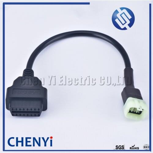 FOR KTM 6 Pin to OBD 16 Pin adapter cable for TuneECU software to Motorcycle motorbikes ECU OBD 16Pin F to 6 Pin M diagnosis
