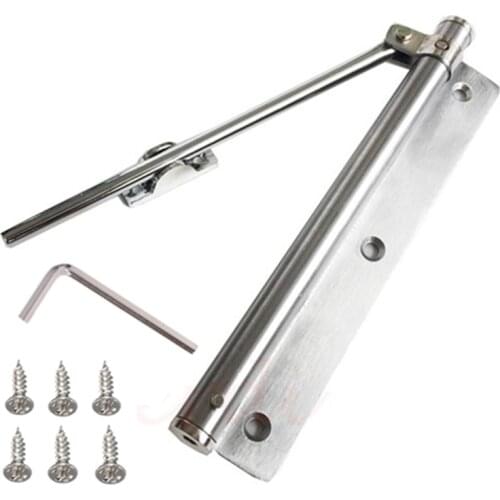 Door Closer Single Spring Strength Adjustable Surface Mounted Stainless Steel Automatic Closing Fire Rated Door Hardware 45kg