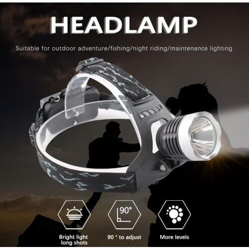 K11 Cree XML-T6 LED Headlight 1200Lum 10W Searchlight Torch Flashlight 3 Modes Bike Headlamp Light Head Lamp by 18650 battery