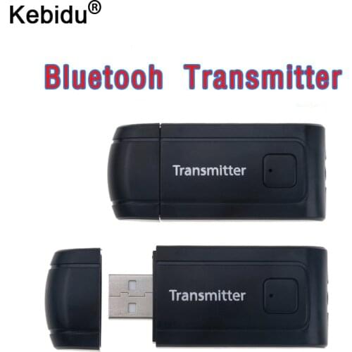Kebidu Bluetooth V4 Transmitter Wireless A2DP 3.5mm Stereo Audio Music Adapter Dongle Audio Receiver For PC TV Headphones