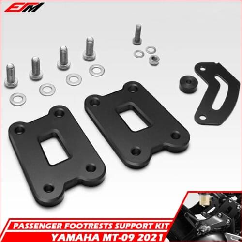 Motorcycle Rear Pedal Lowering Kit EVO Passenger Footrests Supports Kit Fit For YAMAHA MT09 2021 FZ09 MT-09 21
