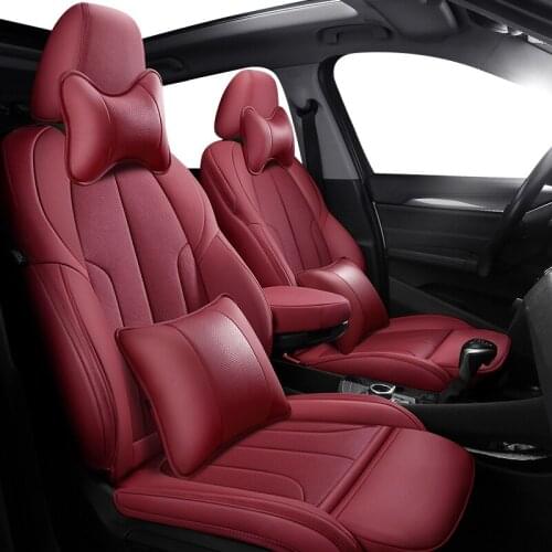 ZHOUSHENGLEE Make Custom Leather car seat covers For Volkswagen Passat Beetle Tuareg Tiguan Phaeton VW R36 Eos MAGOTAN Scirocco