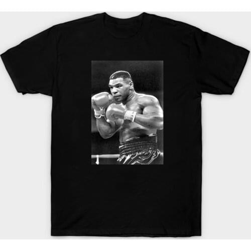 Fashion Mike Tyson Poster Printed Casual T-Shirt Cotton O-Neck Short Sleeve Retro Popular Design T Shirt Harajuku Streetwear