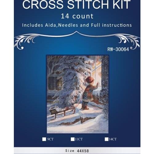 Top Quality Lovely Hot Sell Counted Cross Stitch Kit Old World Holiday Ornaments Similar DMC RW-30064 angel girl