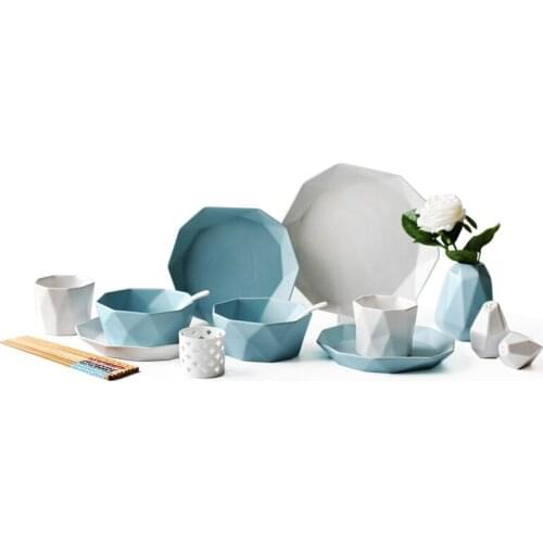 7PCS Dinnerware Set Simple Combination Household Gift Ceramic Dinner Set
