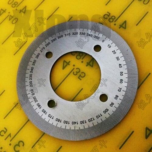 Outer diameter: 60mm Ultra-Small Scale 360-Degree Stainless Steel Round Scale 60 # 25 # 2