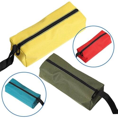 New storage tool bag portable 600D Oxford cloth hardware repair zipper bag waterproof storage screw drill bit package