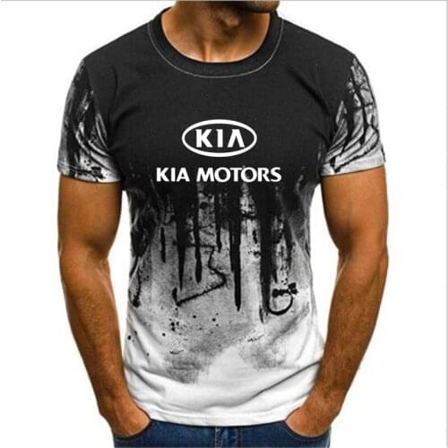 New Men Women Summer KIA Motors T-shirt Short Sleeve Casual Tops fashion T shirt Printed Camouflage Short Sleeve tshirt R