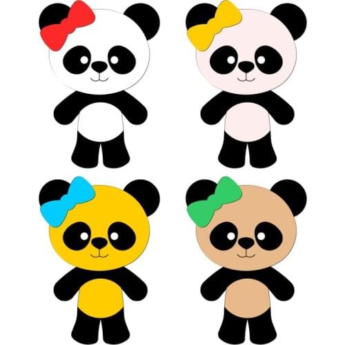 New Panda Puzzle Wooden Die Scrapbooking N31 Cutting Dies Multiple Sizes Compatible With Most Die Cutting Machines