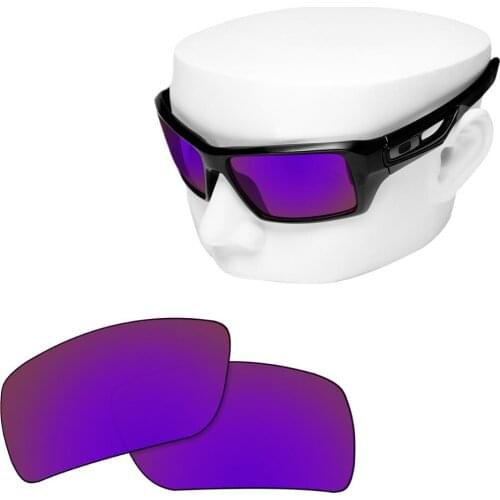 OOWLIT Polarized Replacement Lenses of Purple Mirror for-Oakley Eyepatch 2 OO9136 Sunglasses