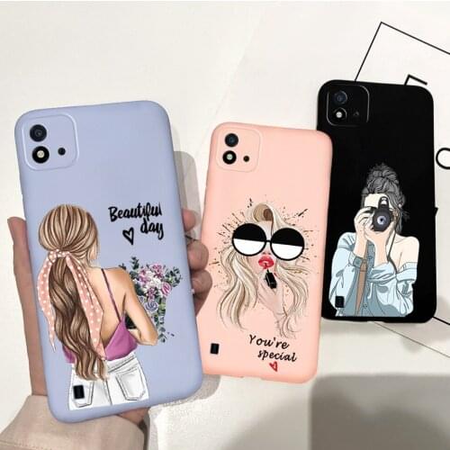 Original Liquid Silicone Case For Realme C20 Case Matte Shockproof Soft TPU Bumper For OPPO Realme C11 C 20 BackCover Coque Capa