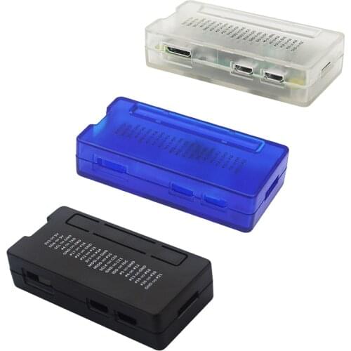 Raspberry Pi Zero Case Plastic 3 Color Red Blue Transparent Black GPIO Reference Case for Raspberry Pi Zero W 1.3