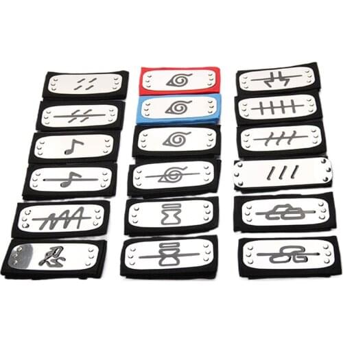 22 Styles Anime 2021 Headband Bandage Kakashi Sasuke Minato Hinata Sakura Gaar Pain Hidan Konan Cosplay Headwear Accessories