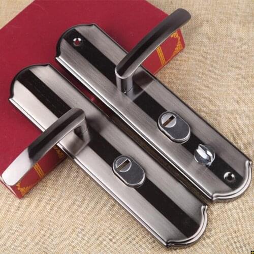 Anti-theft Door Handle Handle Hand Universal Old-fashioned Lock Accessory Solid Thickened Panel Stainless Steel Anti-theft
