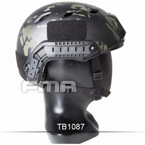 Tactical FMA Base Jump NEW Outdoor Helmet MultiCam Black For Airsoft Paintball (L/XL) TB1087