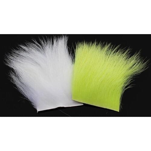 Tigofly 2 pcs/lot goat Hair Fur 6cmX6cm Dry Flies Muddlers Caddis Fly Fishing Tying Materials