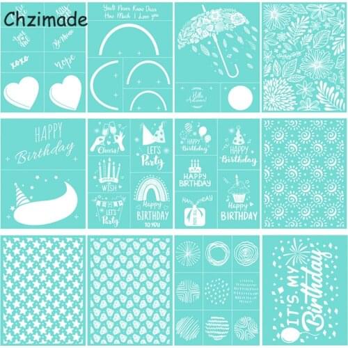 Chzimade Star Heart Printed Self-Adhesive Silk Screen Printing Stencil Mesh Transfers 8.5x11" For Clothes Bag Diy Handmade Craft