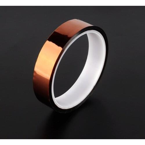 2pc 20mm by 33m High Temperature Polyimide Adhesive Tape Heat Resistant Insulating Electronic Tape SMT BGA PCB Finger Masking