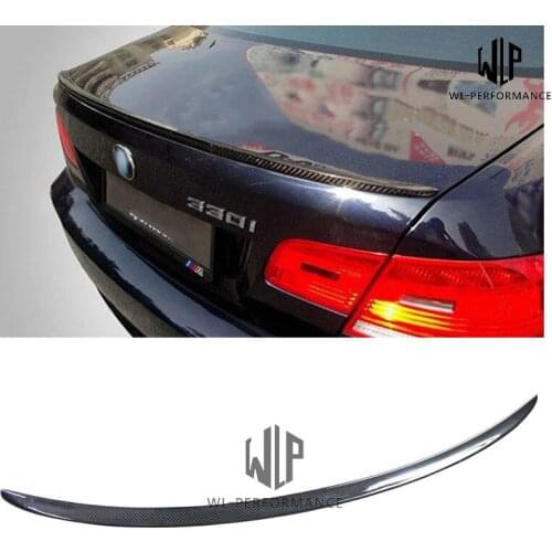 E92 Carbon Fiber Rear Spoiler Car Styling Top Wings For BMW 3 Series E92 M3 Car Body Kit 2005-2012