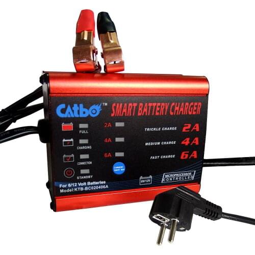 CATBO Car Motorcycle Battery Charger 6V12v All-Intelligent Auto High Power Battery Charger