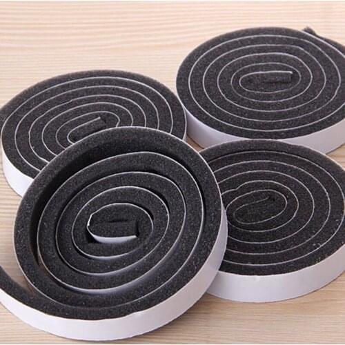 100*1.5cm*4 Pcs Door Seal Rubber Strip Window Draught Dust Insect Seal Strip Soundproofing Weatherstrip Frameless Tochtstrip