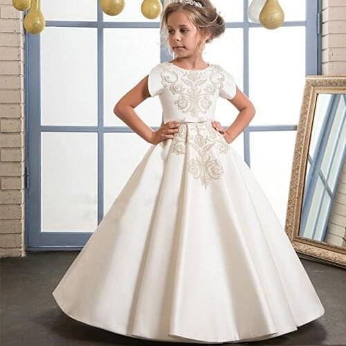 2019 Christmas Dress Girls Kids Dresses For Girls Costume Embroidery Wedding Party Princess Dress Children Clothing 3 8 12 Years
