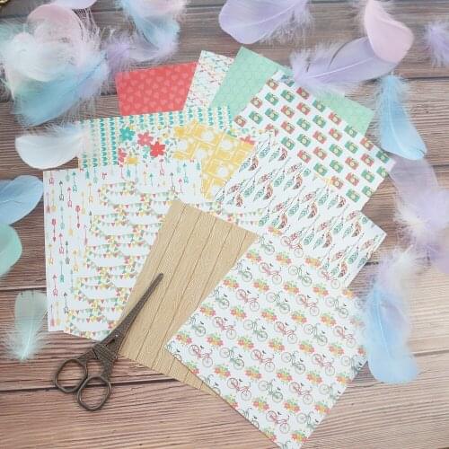 24 sheets DIY 12 style 15.2*15.2cm what a happy day theme craft paper as scrapbooking creative paper DIY handmade gift use